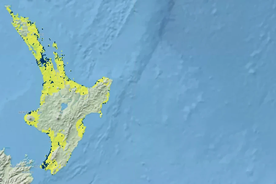 Pittosporum crassifolium Native Range