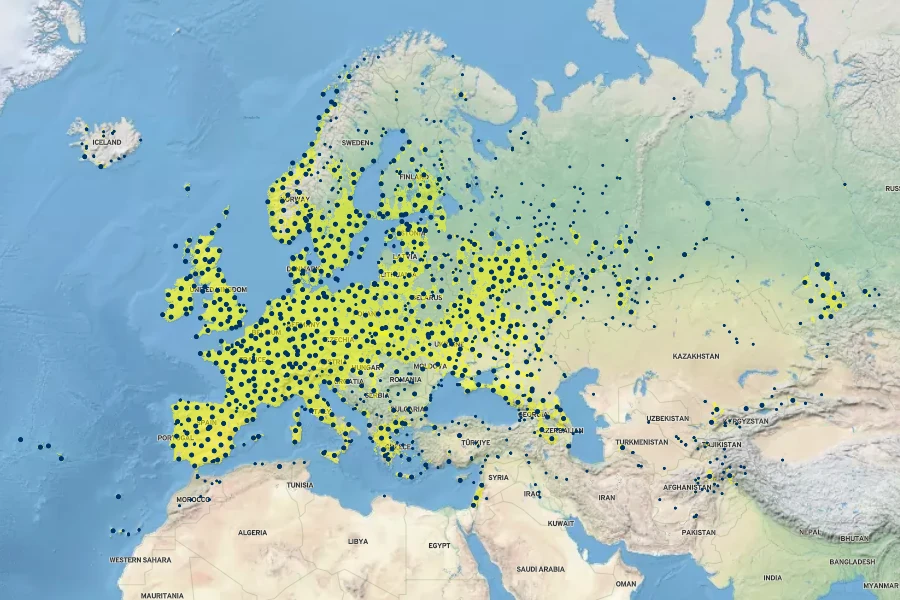 Plantago lanceolata Native Range