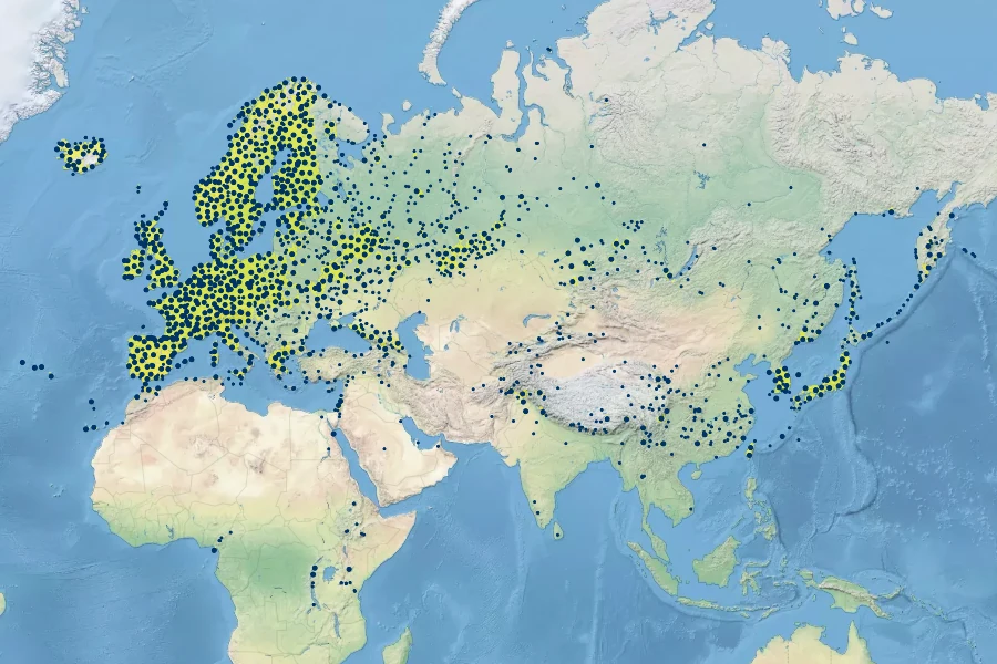 Poa annua Native Range