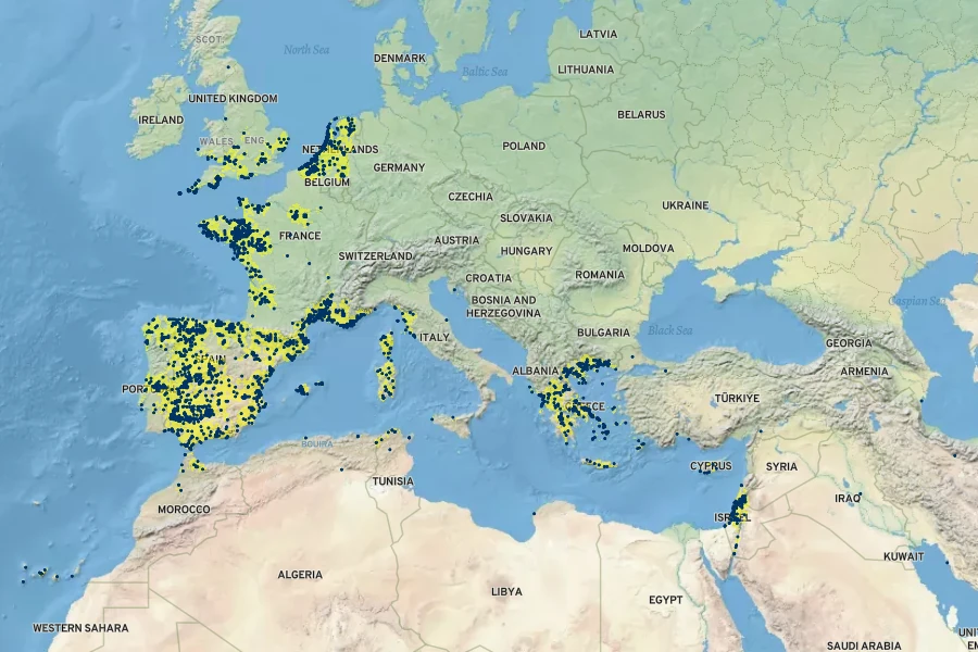 Poa infirma Native Range