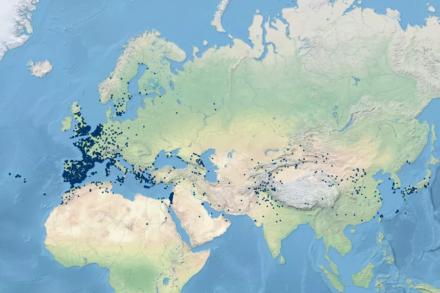 Polypogon monspeliensis Native Range