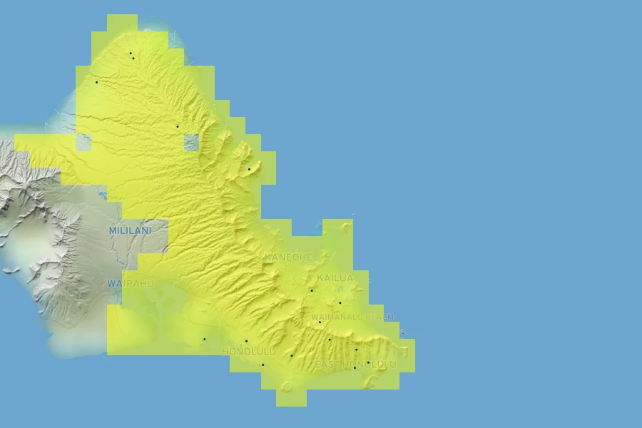 Pritchardia martii Native Range