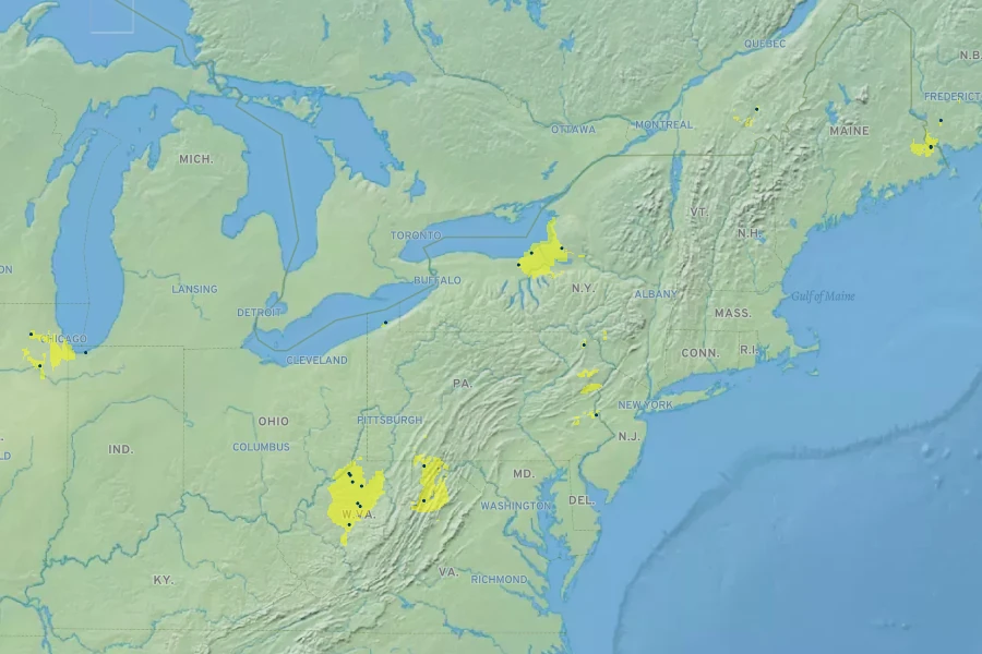 Proserpinaca palustris var. crebra Native Range