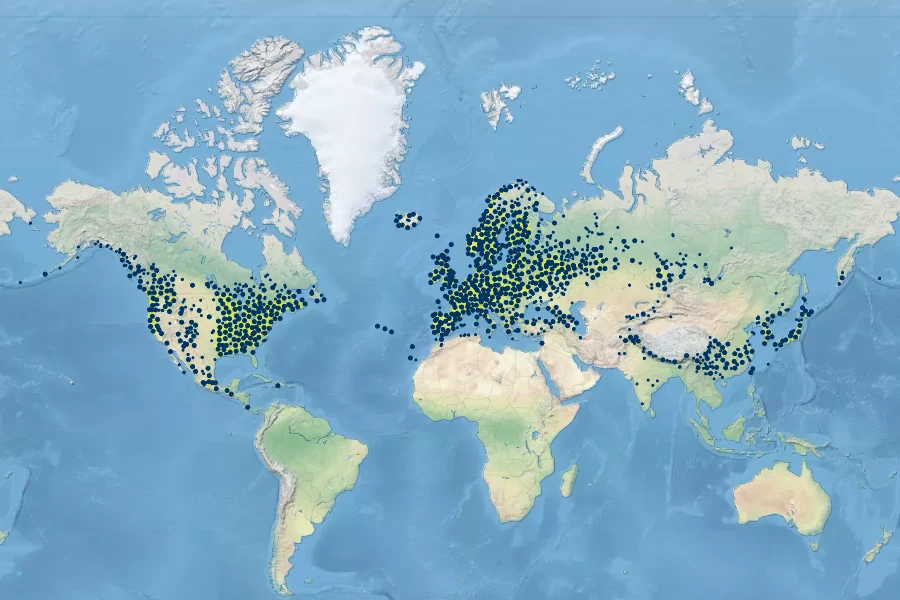 Prunella vulgaris Native Range