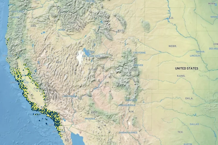 Pseudognaphalium californicum Native Range
