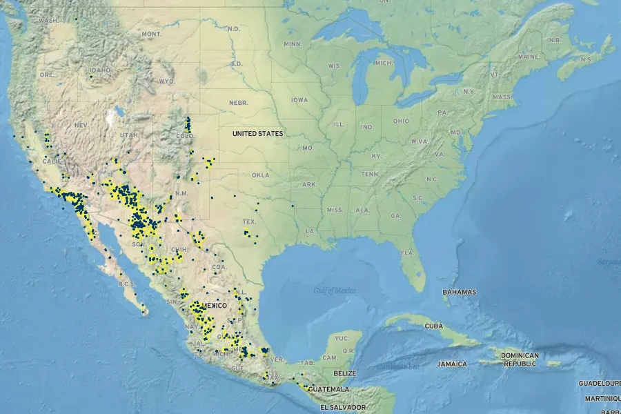 Pseudognaphalium canescens Native Range
