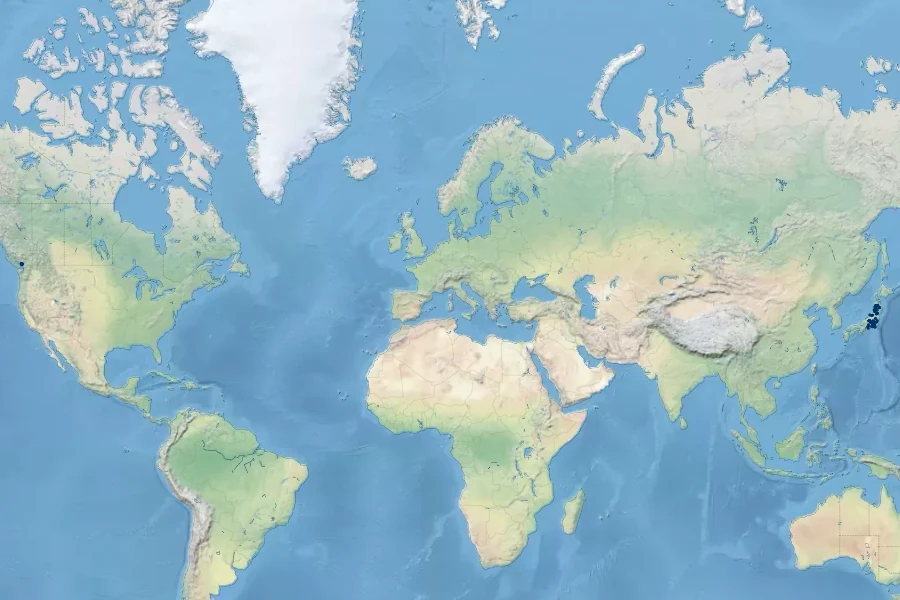 Pseudosasa humilis Native Range