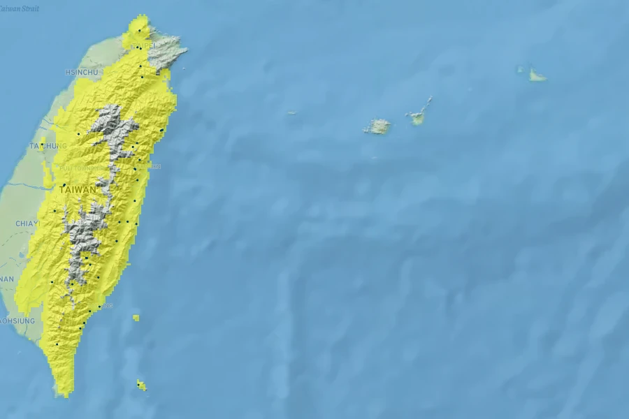 Pyracantha koidzumii Native Range