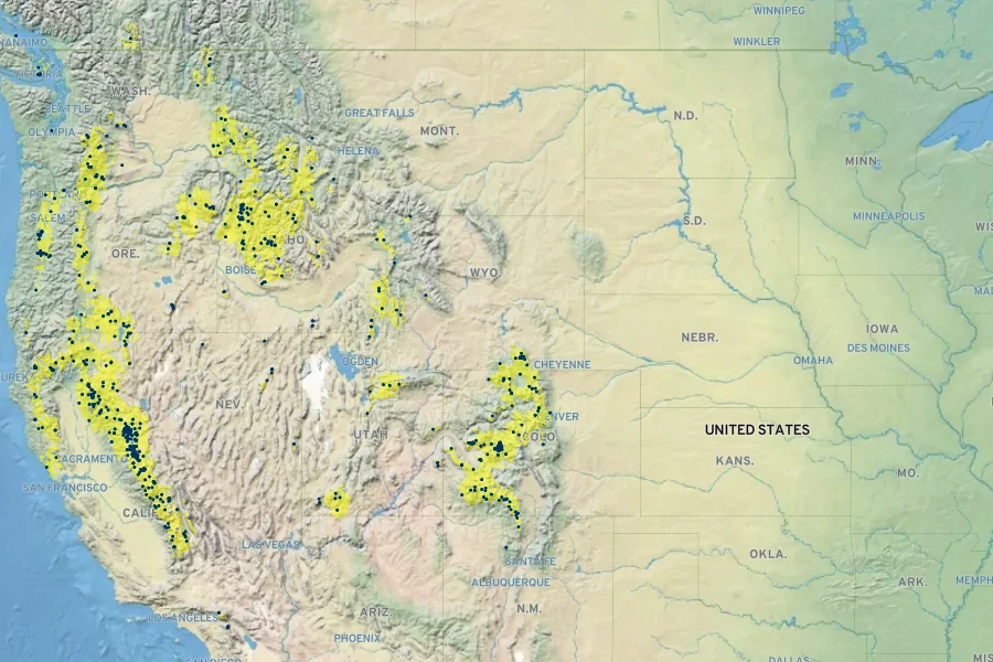 Ranunculus alismifolius Native Range