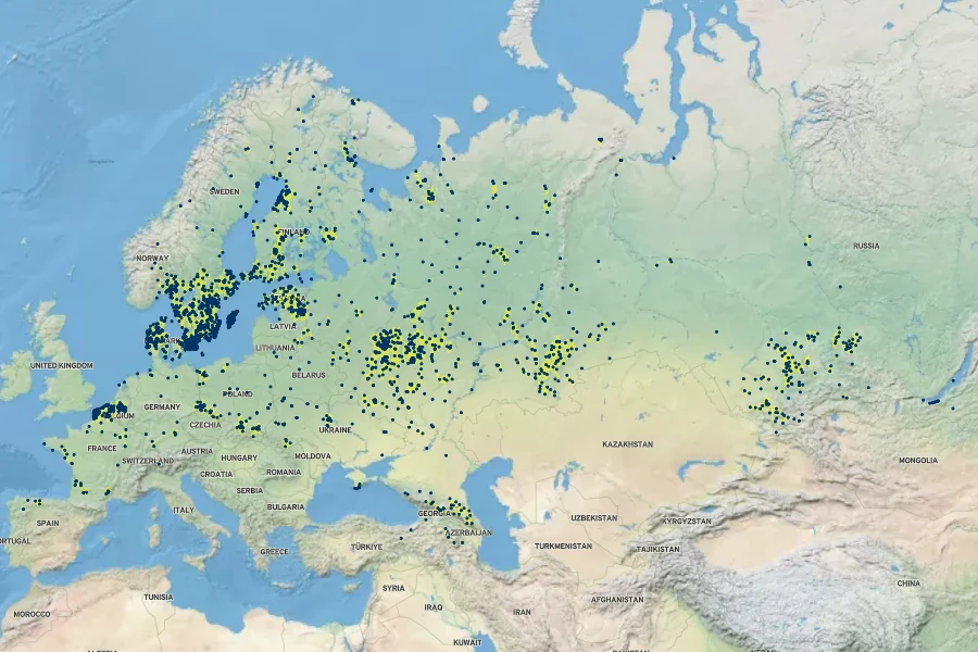 Rhinanthus serotinus var. vernalis Native Range