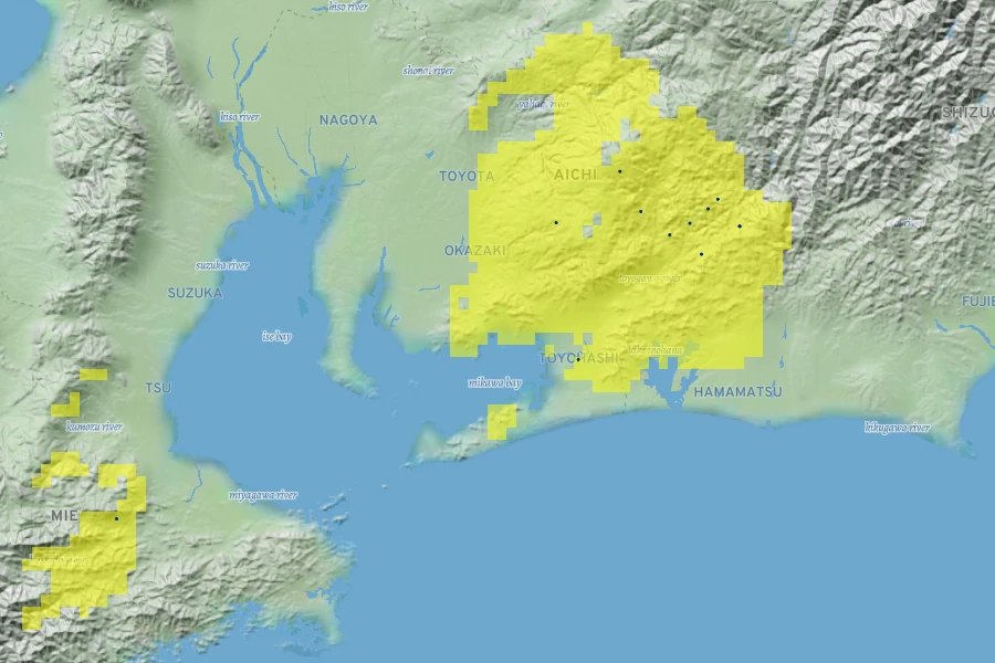 Rhododendron makinoi Native Range