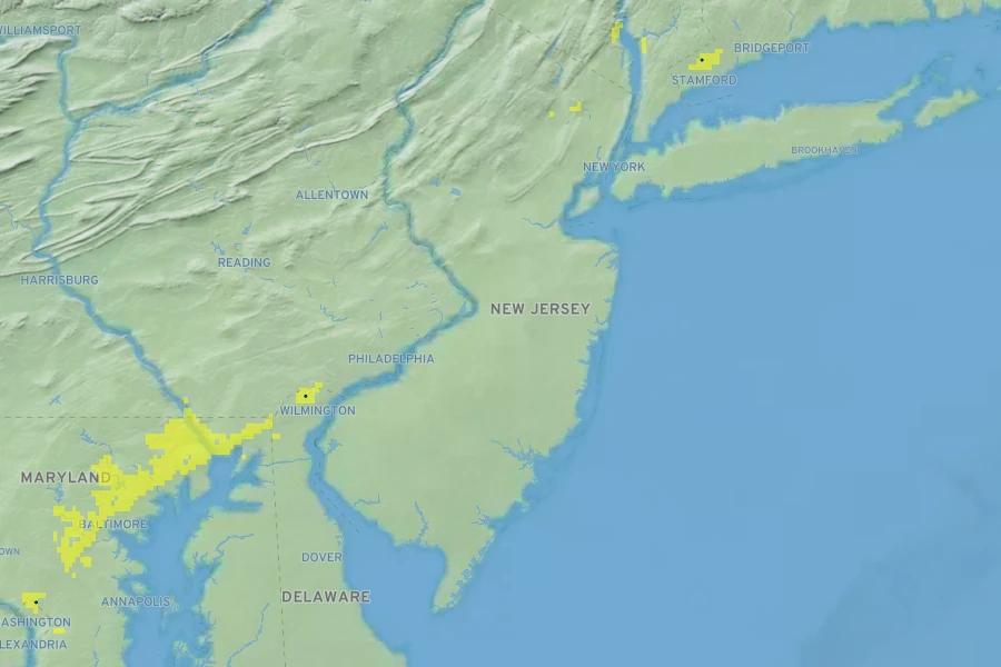 Rhododendron ×bakeri Native Range