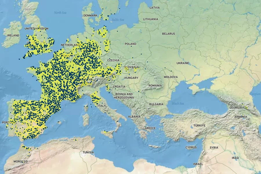 Rosa micrantha Native Range