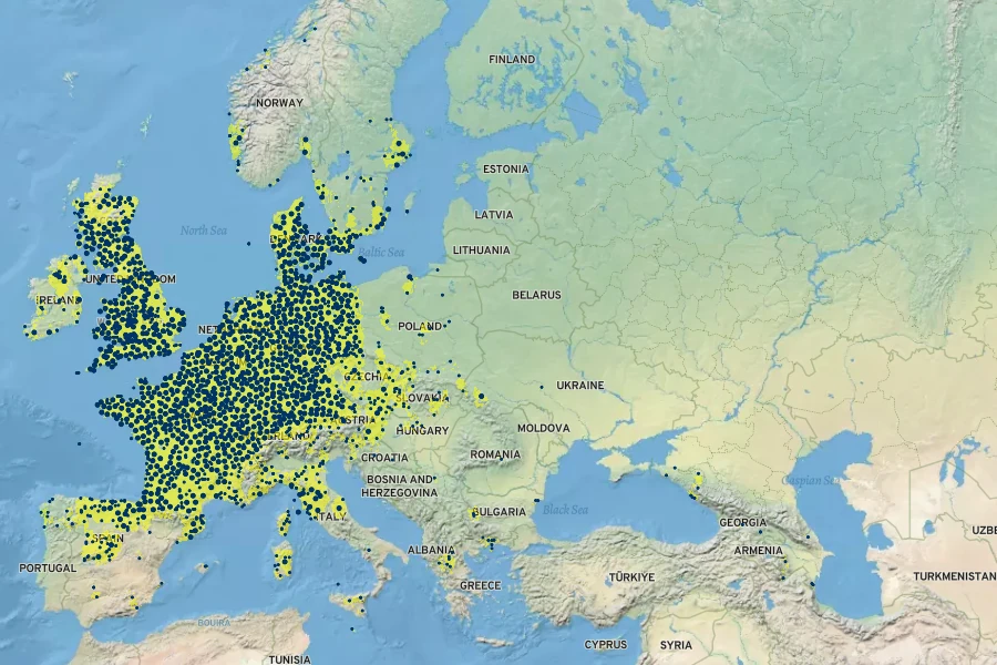 Rumex sanguineus Native Range