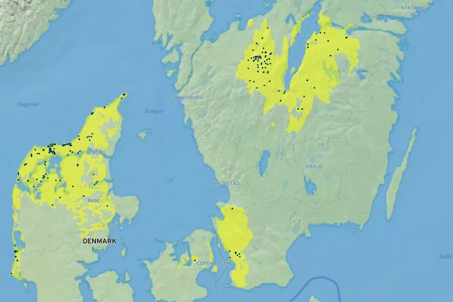 Salix hastata subsp. vegeta Native Range