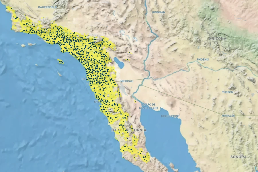 Salvia apiana Native Range