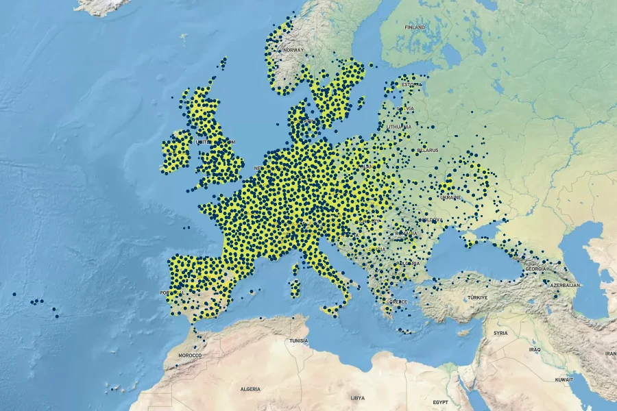 Sambucus nigra Native Range
