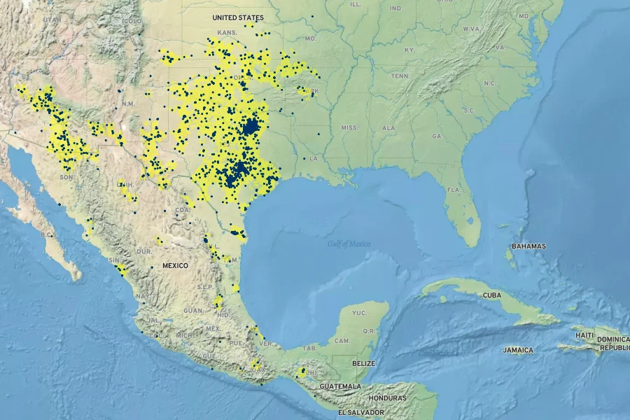 Sapindus drummondii Native Range