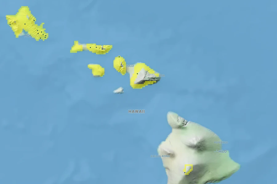 Schiedea globosa Native Range