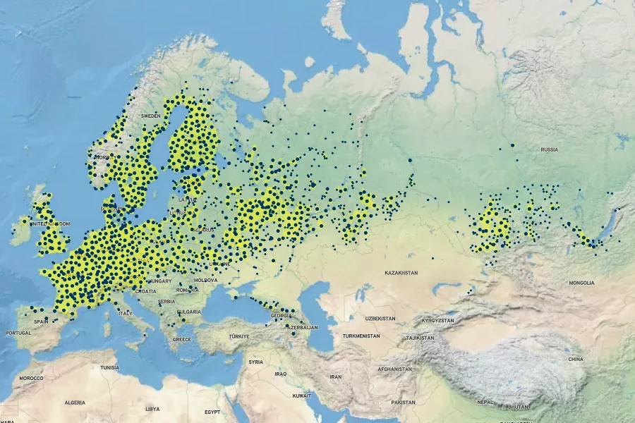 Scirpus sylvaticus Native Range