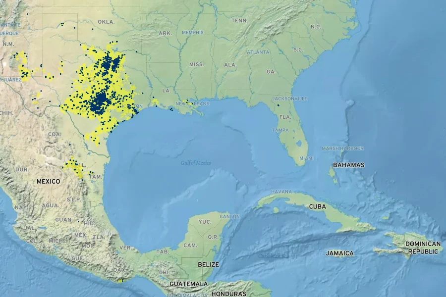 Scutellaria drummondii Native Range
