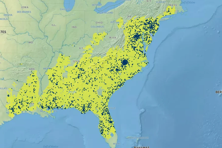 Scutellaria integrifolia Native Range