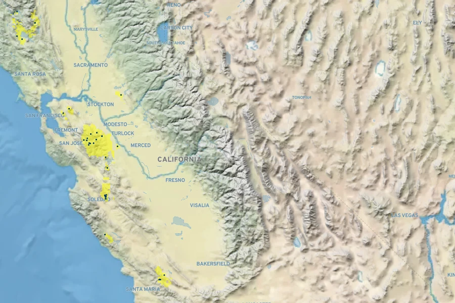 Sedella pentandra Native Range