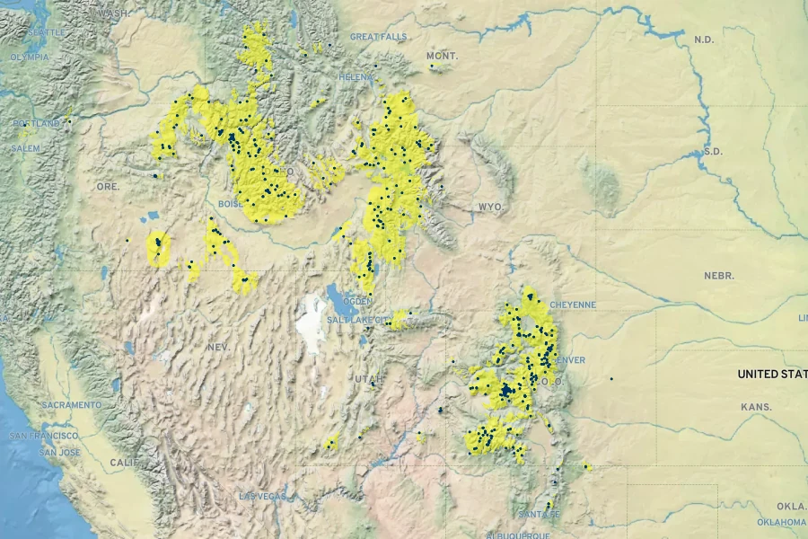 Senecio crassulus Native Range