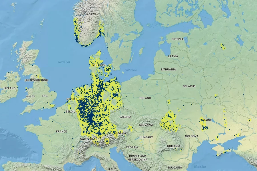 Senecio jacobaea Native Range