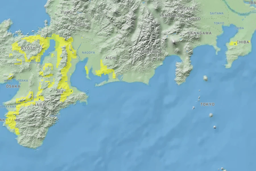 Shibataea kumasasa Native Range