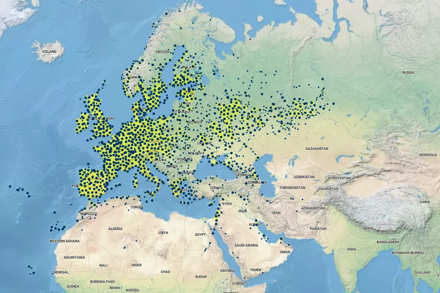 Sonchus oleraceus Native Range