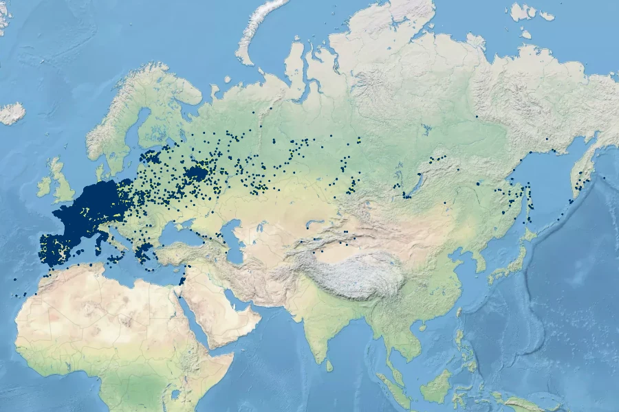 Spergularia rubra Native Range