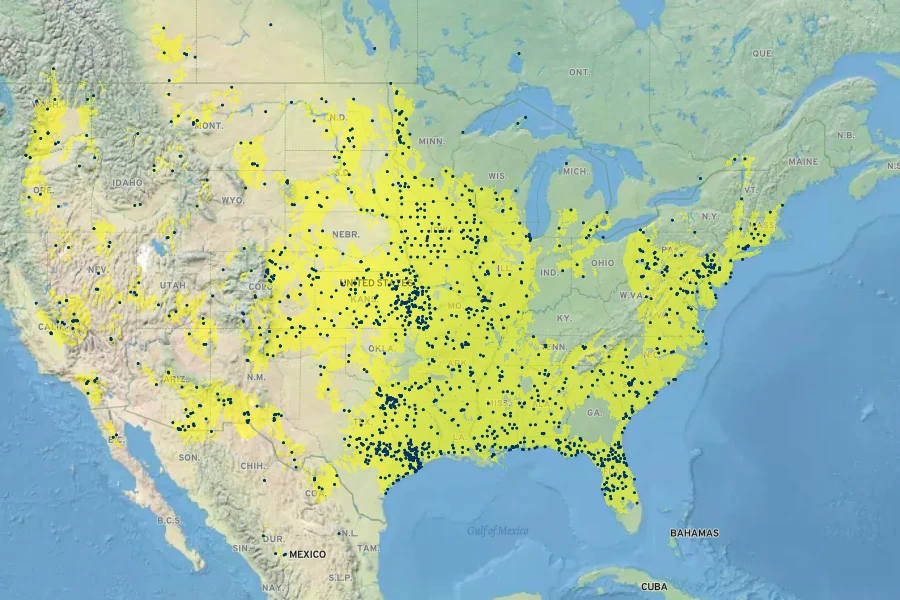 Sphenopholis obtusata Native Range