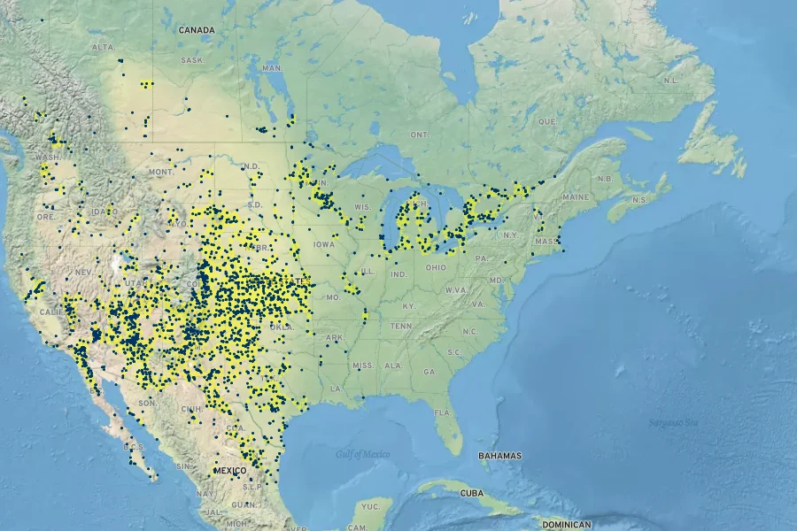 Sporobolus cryptandrus Native Range