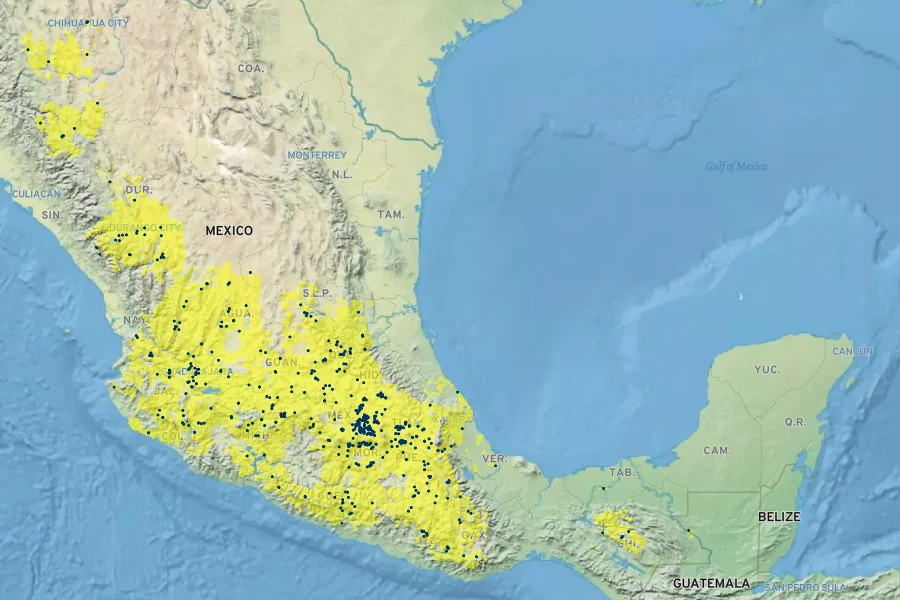 Sprekelia formosissima Native Range