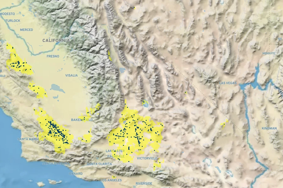 Streptanthus inflatus Native Range