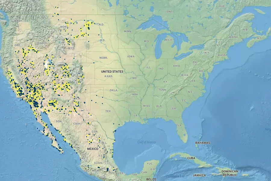 Suaeda nigra Native Range