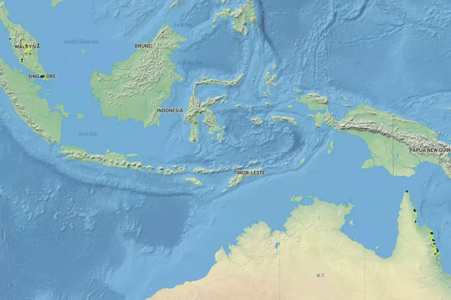 Syzygium malaccense Native Range