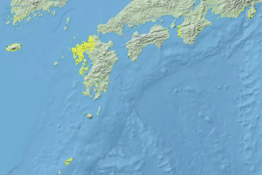 Talipariti hamabo Native Range