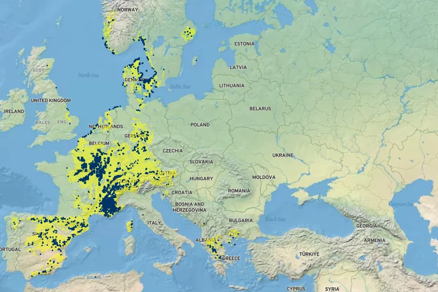 Thalictrum minus subsp. saxatile Native Range