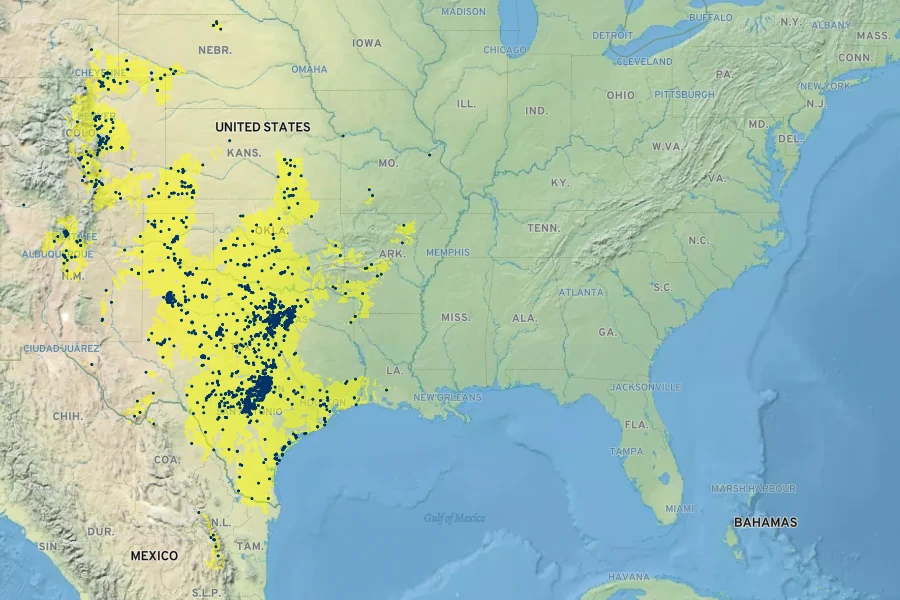 Thelesperma filifolium Native Range
