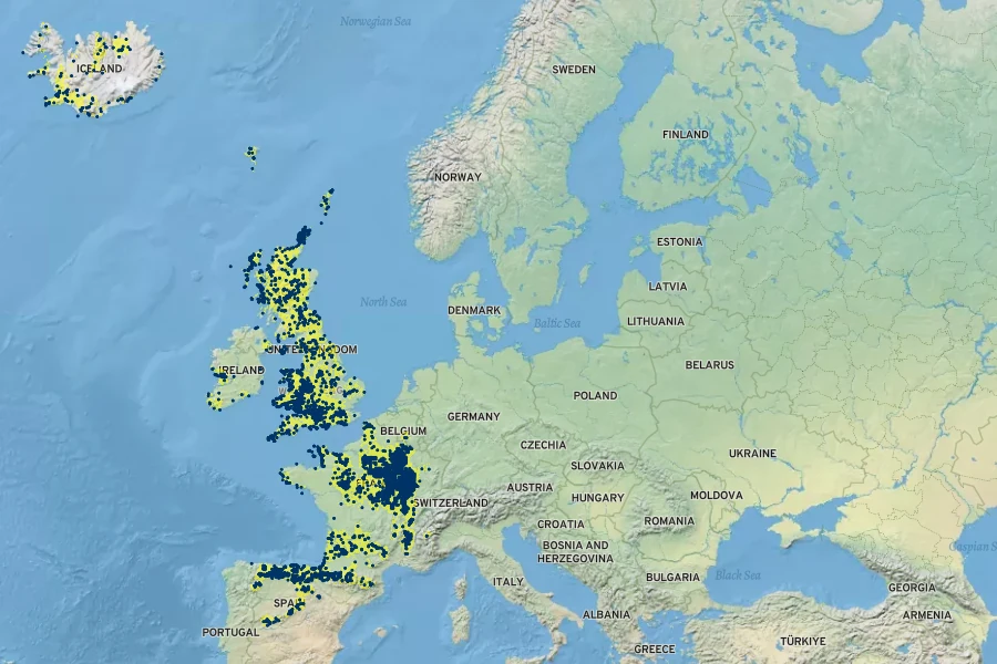 Thymus pseudolanuginosus Native Range