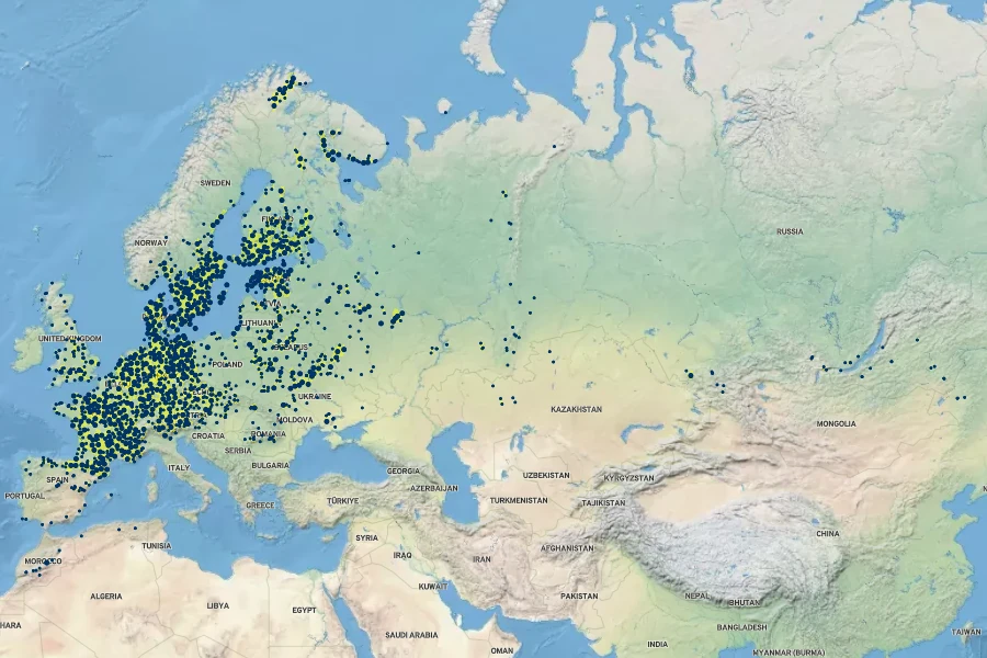 Thymus serpyllum Native Range