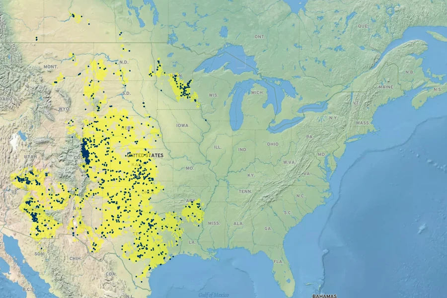 Tradescantia occidentalis Native Range