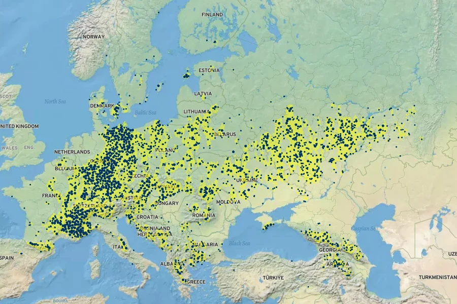 Trifolium alpestre Native Range