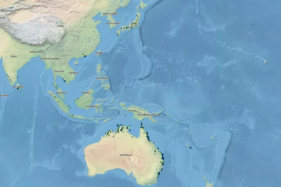 Utricularia uliginosa Native Range