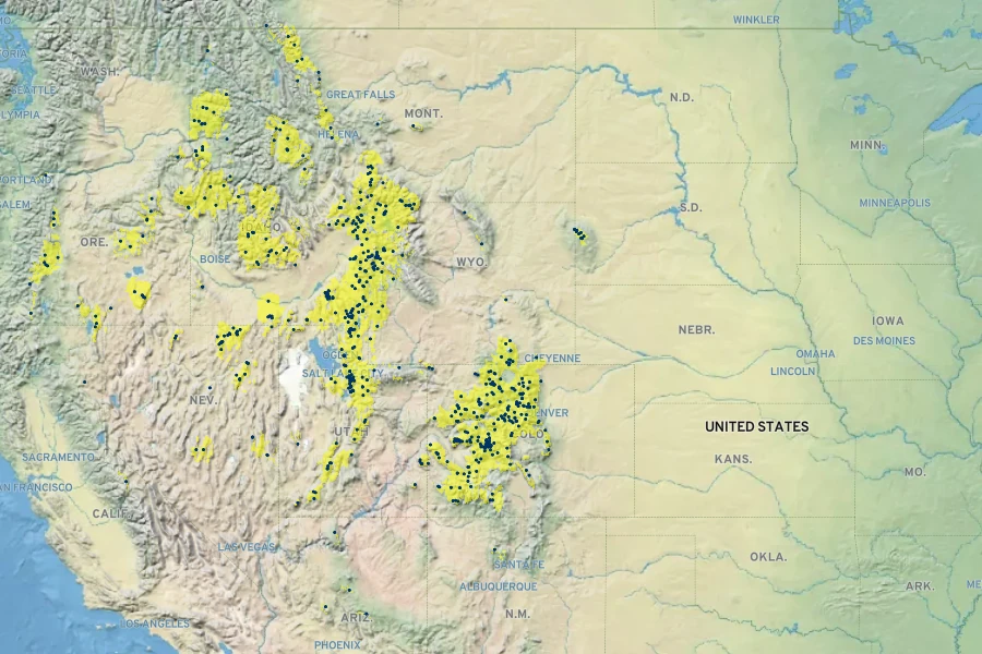 Valeriana occidentalis Native Range