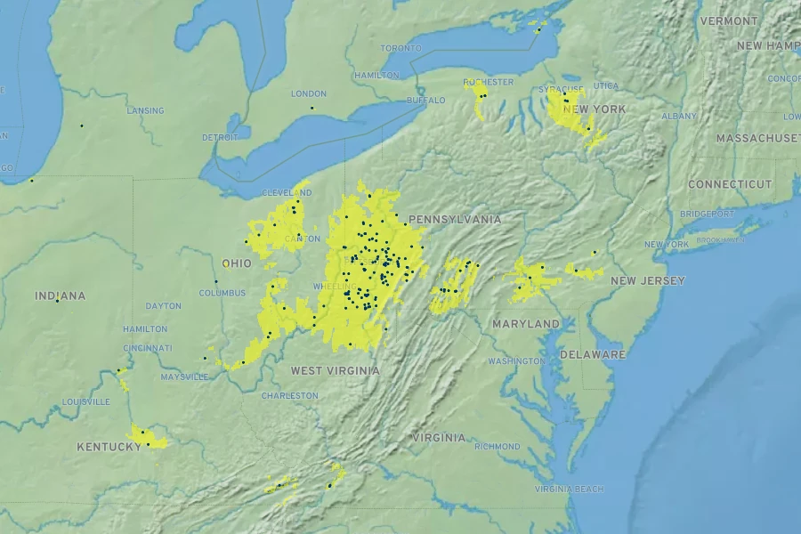 Valerianella chenopodiifolia Native Range