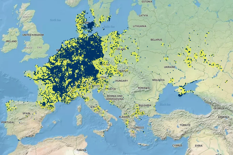 Verbascum densiflorum Native Range