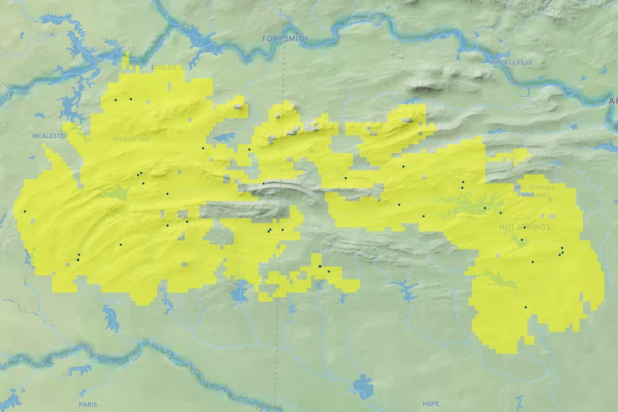 Vernonia lettermannii Native Range
